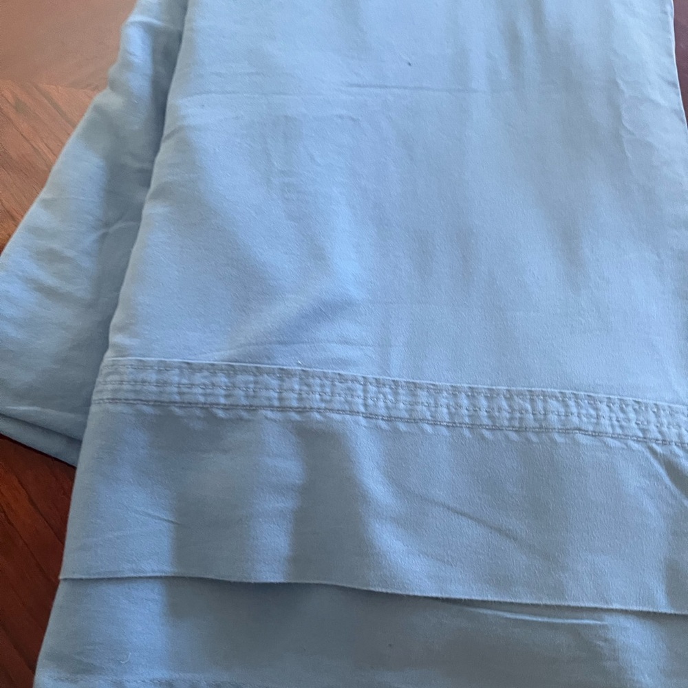 Luxurious Vintage Ralph Lauren Blue Bedding King size Flat Sheet - Picture 4 of 16